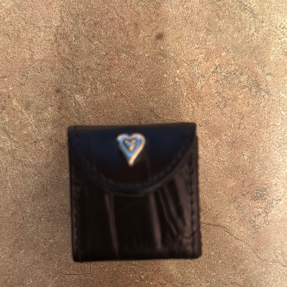 Brighton Black Leather Coin or Ring Holder